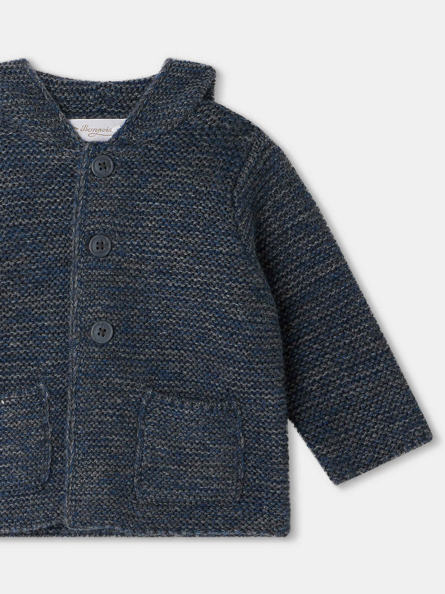 Unisex | Atexane Wool And Cashmere Burnous | Dark Denim