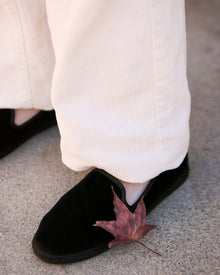 Women's Venetian Flat | Velvet | Midnight Black - Women's Espadrilles - Midnight Black - Soludos - 