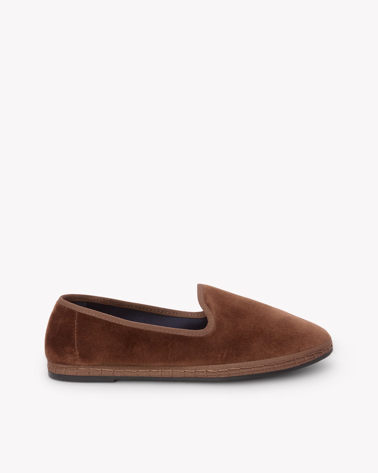 Women's Venetian Flat | Velvet | Mustard Brown - Women's Espadrilles - Mustard Brown - Soludos - 