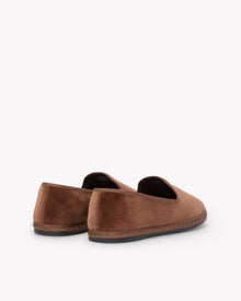 Women's Venetian Flat | Velvet | Mustard Brown - Women's Espadrilles - Mustard Brown - Soludos - 