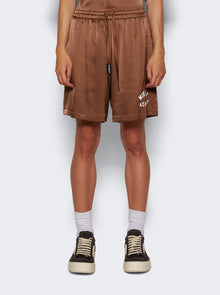 Men | NAHMIAS | Miracle Academy Silk Shorts | Brown