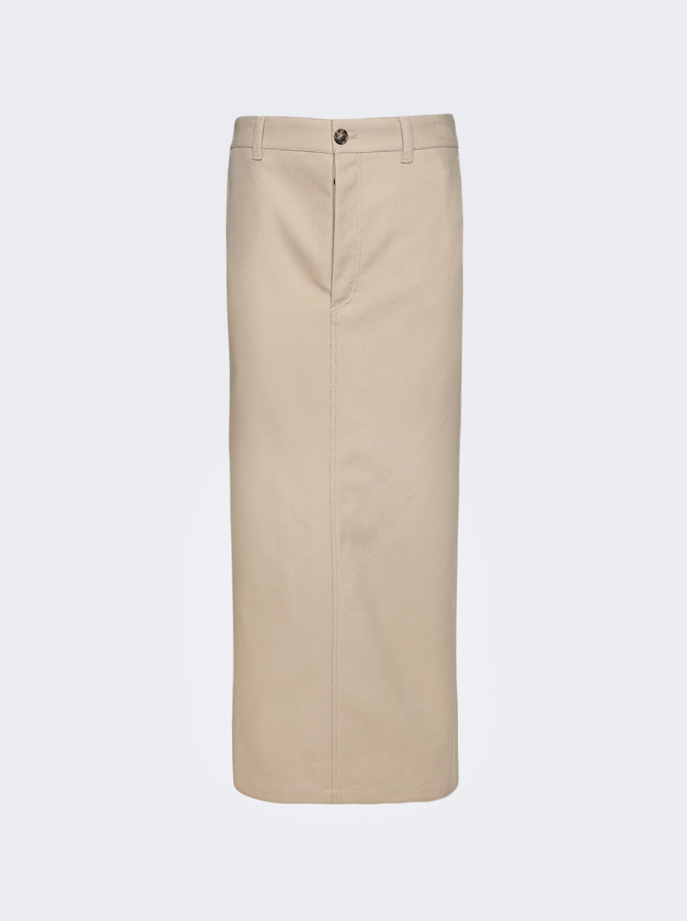 WARDROBE.NYC | Drill Column Skirt | Khaki
