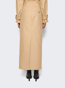 WARDROBE.NYC | Drill Column Skirt | Khaki