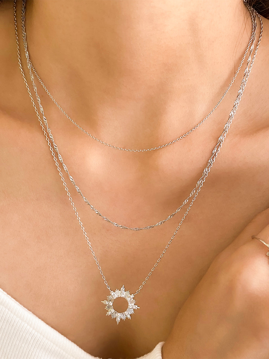 Sterling Twist Chain Necklace | 925 Sterling Silver
