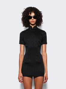 Women | Marine Serre | Jacquard Mini Dress | Black
