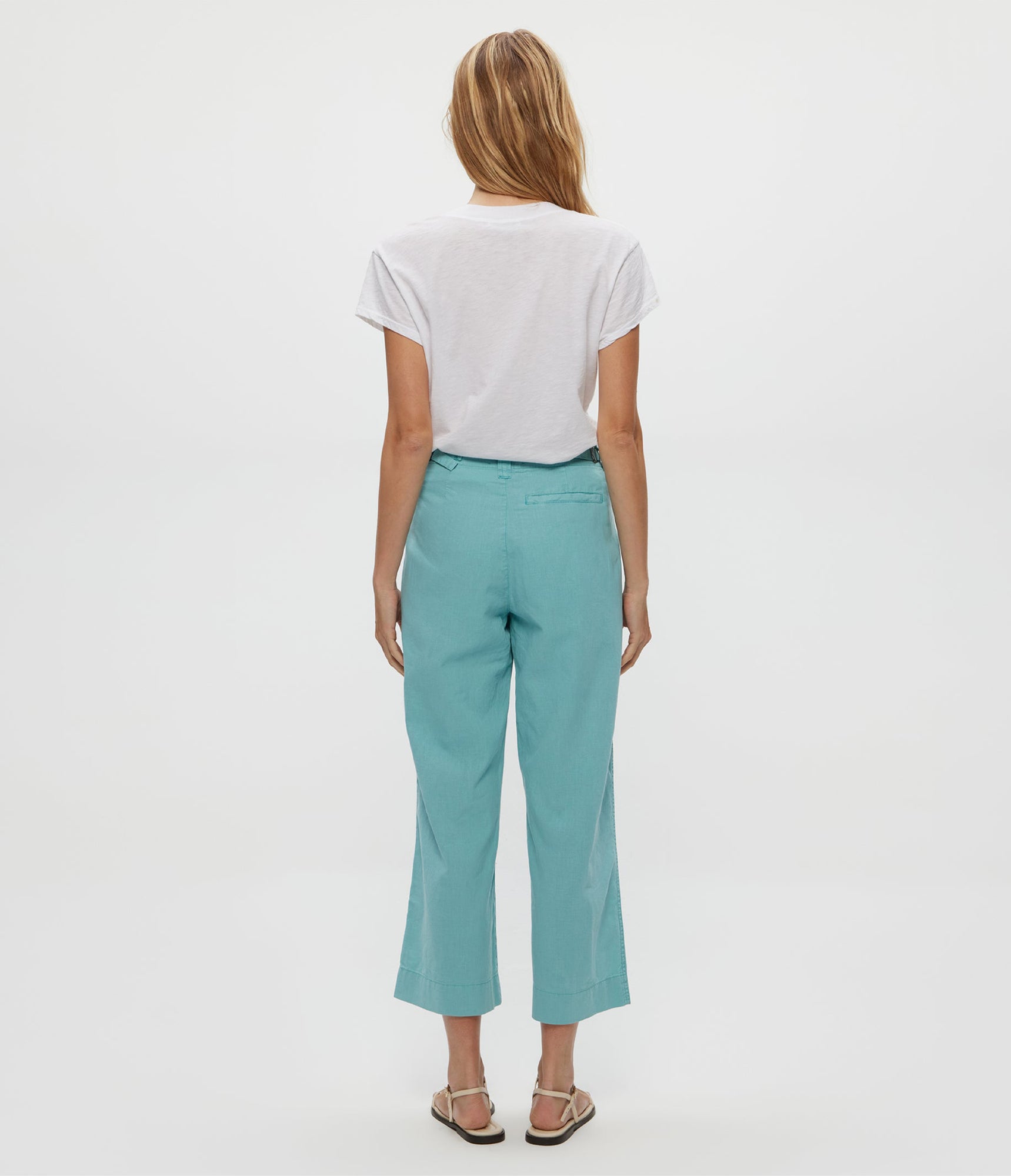 Geraldine Linen Straight Leg Pant | Serene