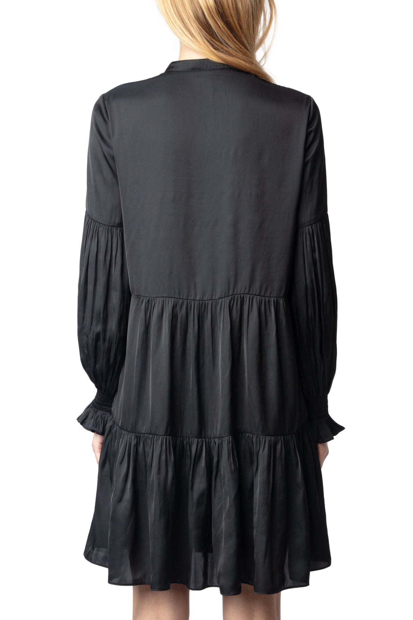 Randy Satin Dress | Black
