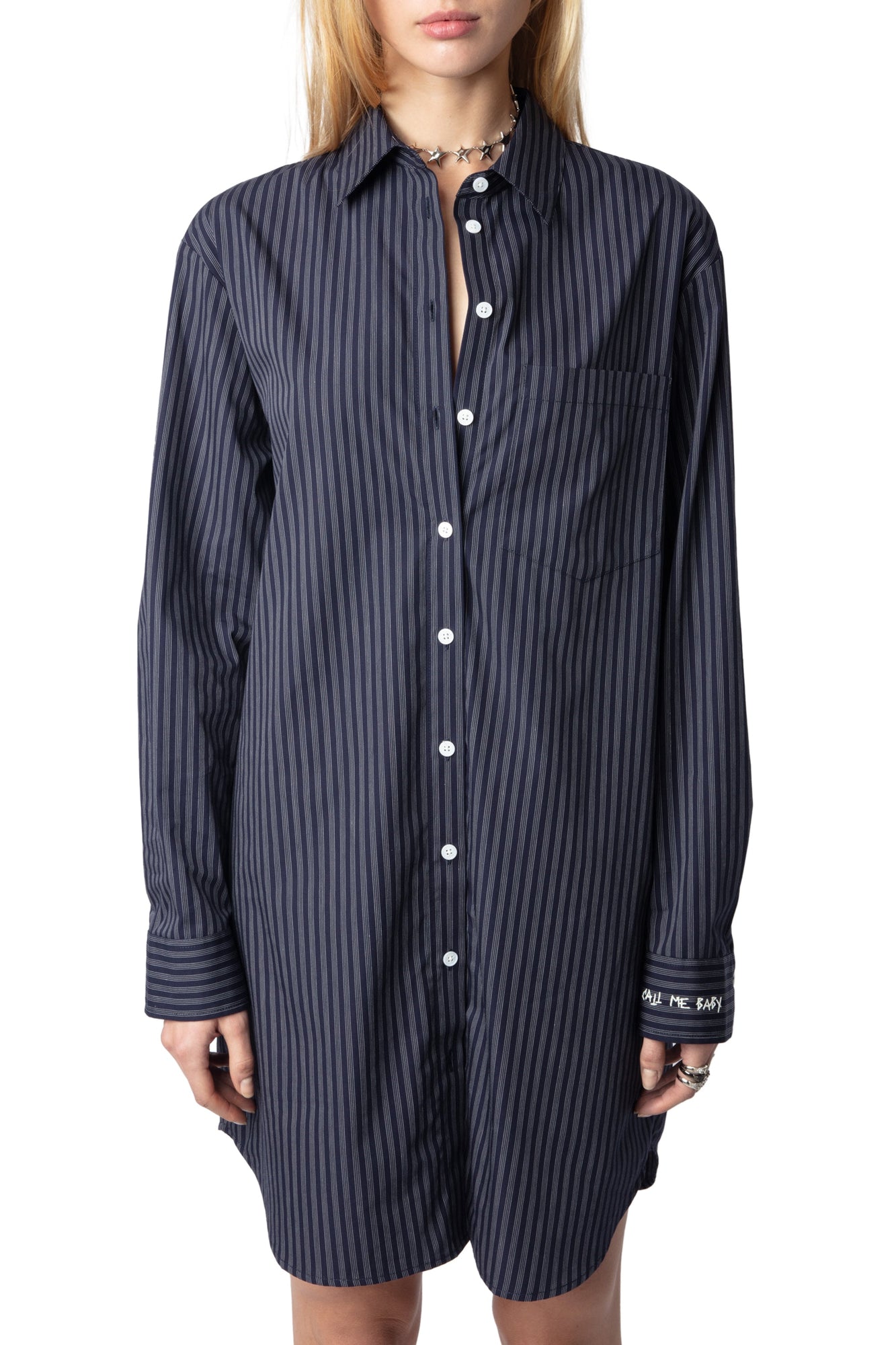 Rorning Pop Dress | Navy Blue