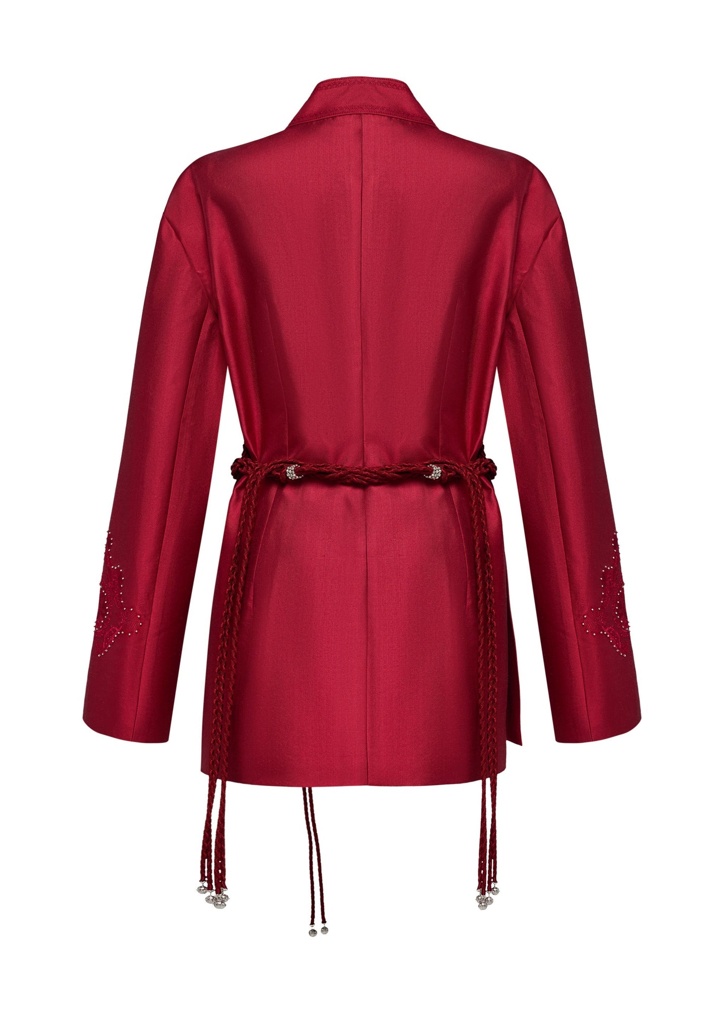 Waist Tie Jacket | Red