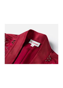 Waist Tie Jacket | Red