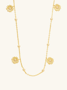 Daisy Multi Body Chain | 5A Grade Cubic Zirconia | 14K Gold Plated Brass