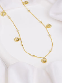 Daisy Multi Body Chain | 5A Grade Cubic Zirconia | 14K Gold Plated Brass
