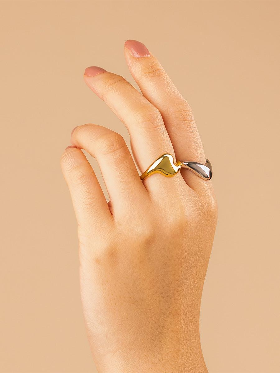 Wave Dome Ring | 14K Gold Vermeil