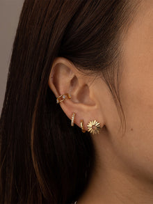 Sunseeker Stud Earrings  | 14K Gold Plated Brass