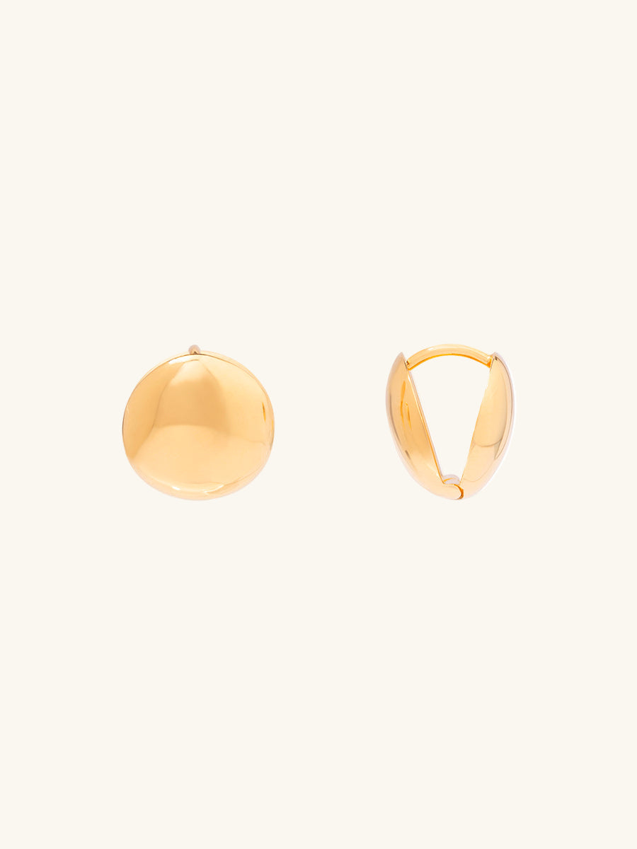 Dome Stud Earrings | 14K Gold Vermeil