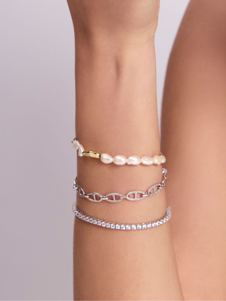 Kindred Pearl Bracelet | Beaded Pearl | 14K Gold Plated Brass