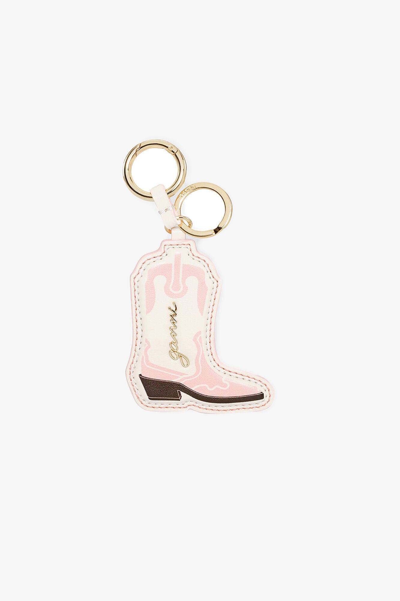 Western Boot Keyring | Chalk Pink