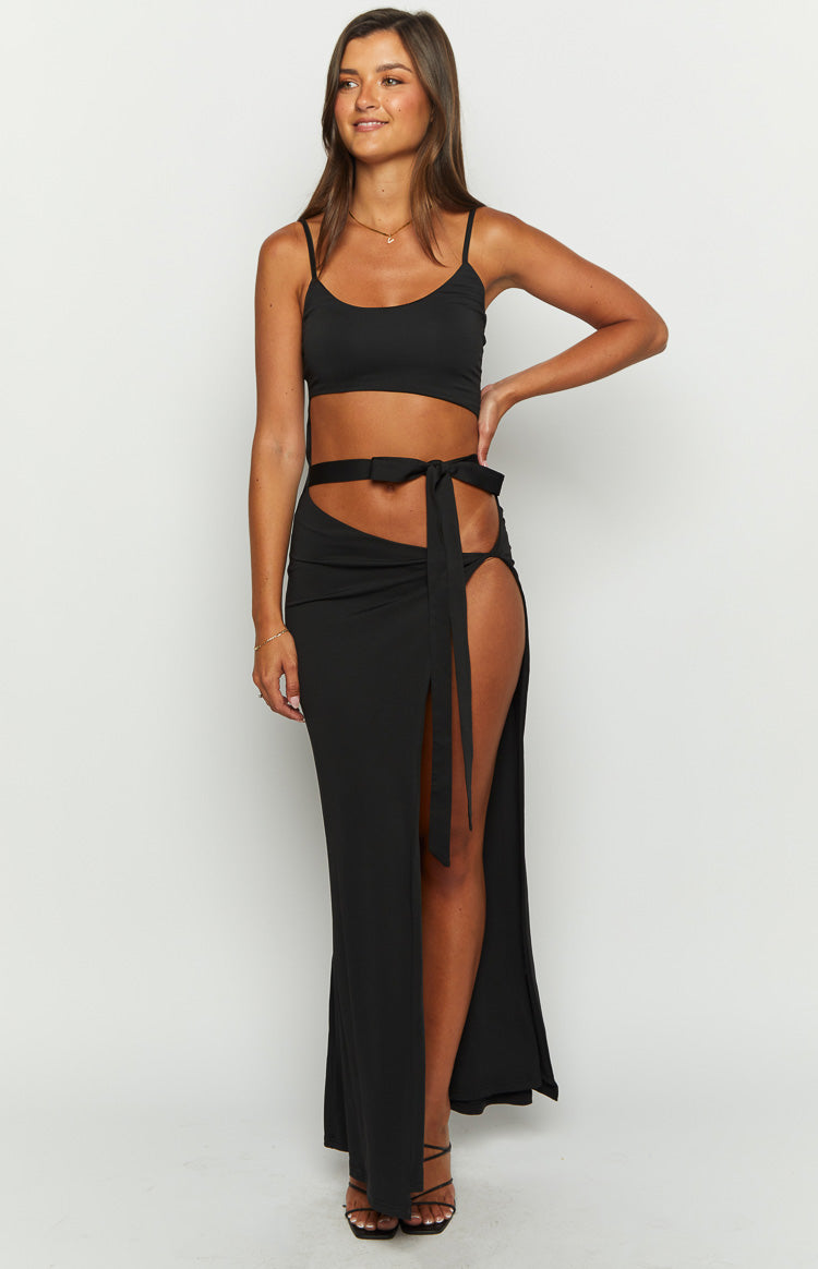 Wild Night Maxi Dress | Black