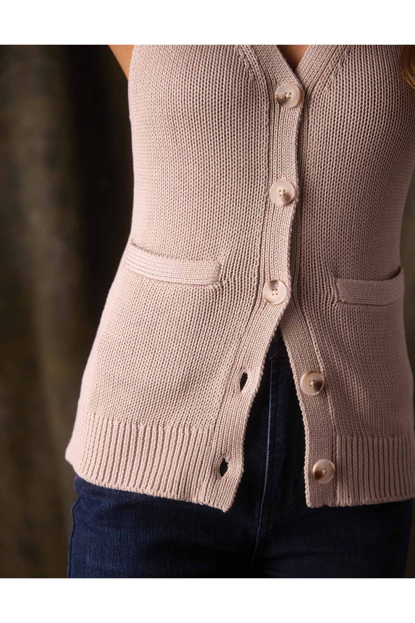 Women | Ada Knit Button Tank | Birch