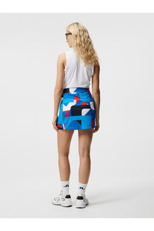 Women | Amelie Mid Print Skirt | Brilliant Blue Big Bridge