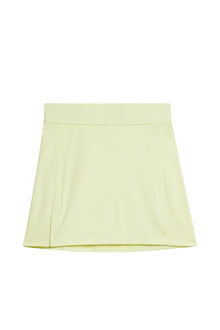 Women | Amelie Mid Skirt | Pale Lime Yellow