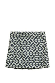 Women | Amelie Print Skirt | Geo JL Navy