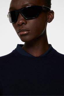 Women | Aria Knitted Sweater | JL Navy