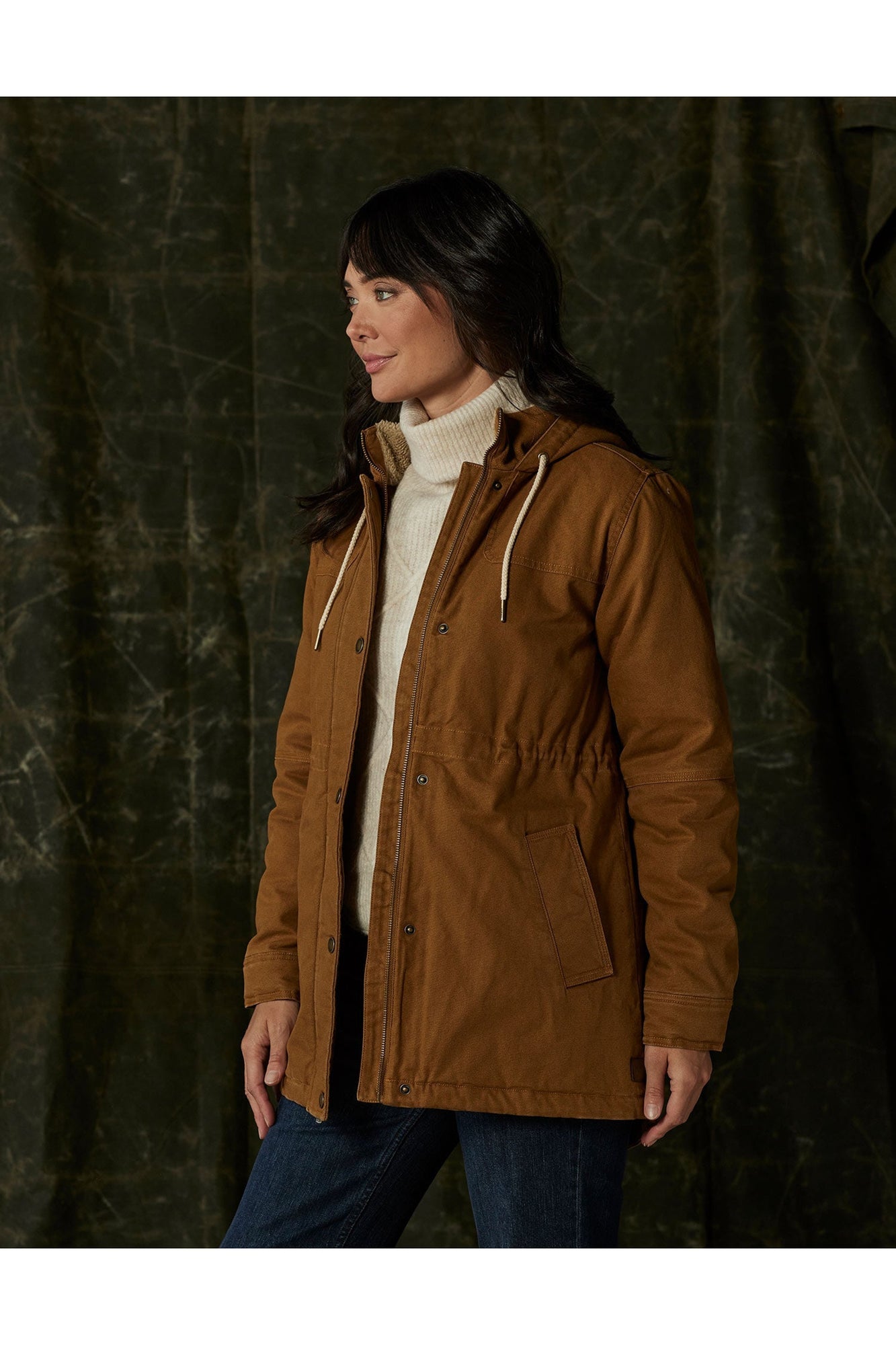 Women | Betsie Canvas Coat | Maple Glaze