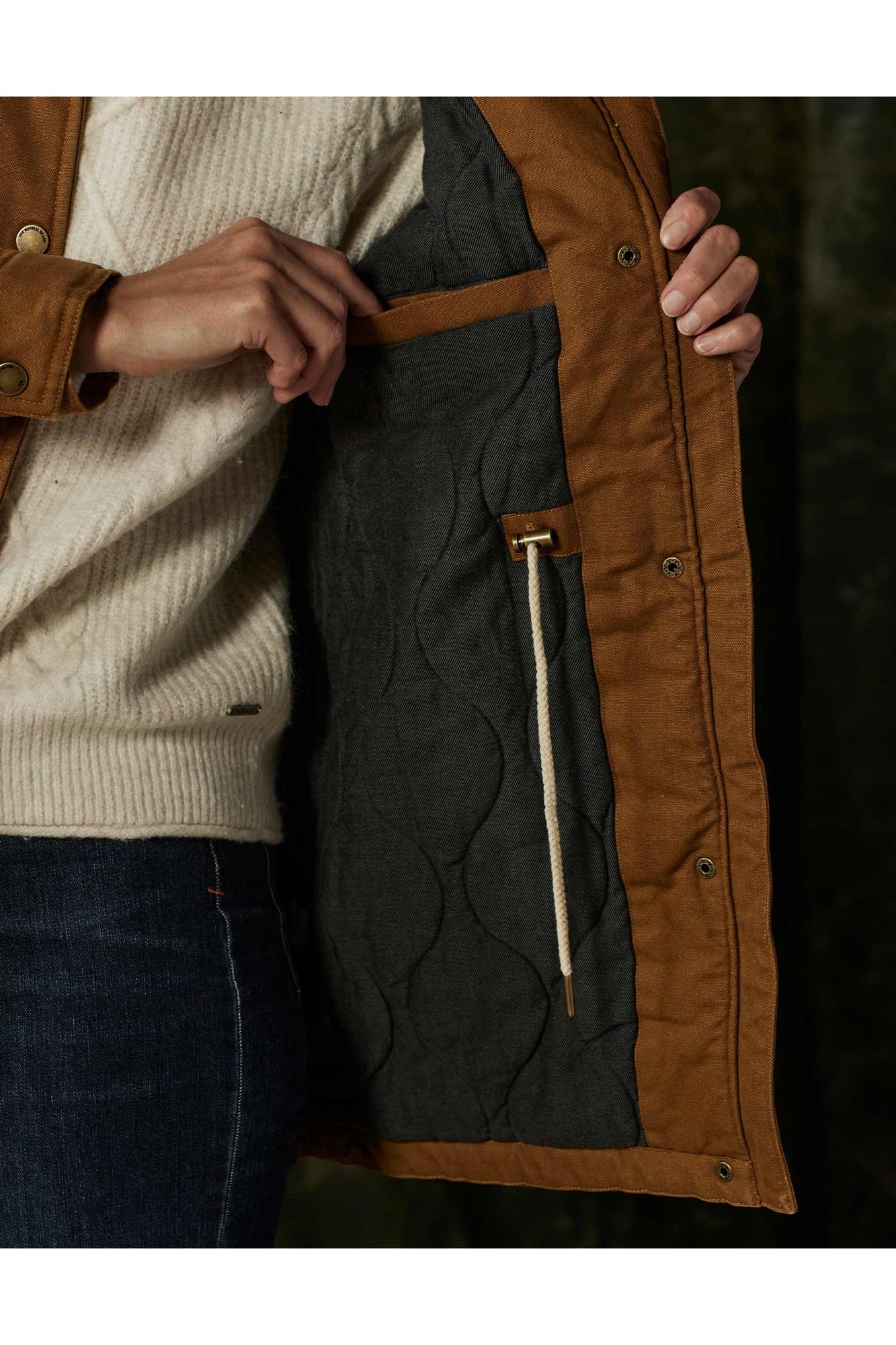 Women | Betsie Canvas Coat | Maple Glaze