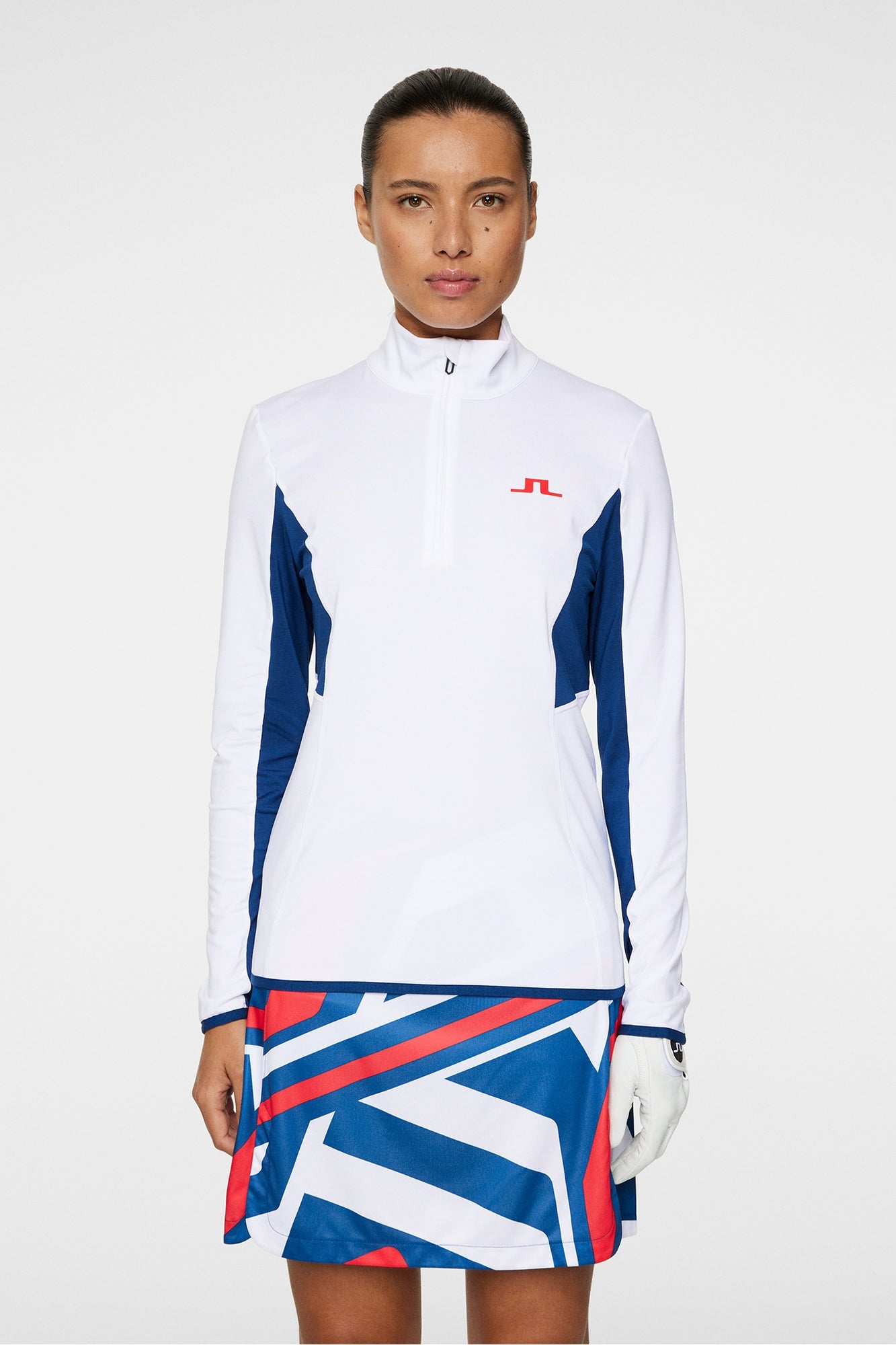 Women | Charlene Half Zip | White
