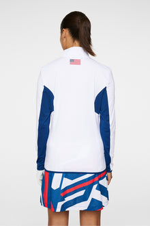 Women | Charlene Half Zip | White