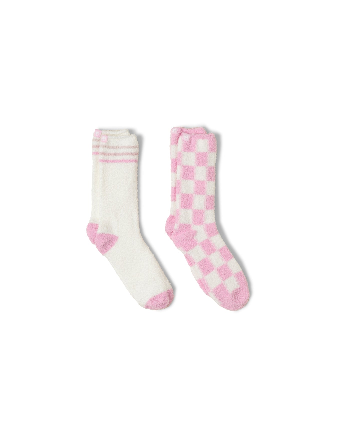 Women | Cozychic 2 Pair Barbie Sock Set | Barbie Pink Multi