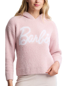 Women | Cozychic Barbie Hoodie | Dusty Rose-White