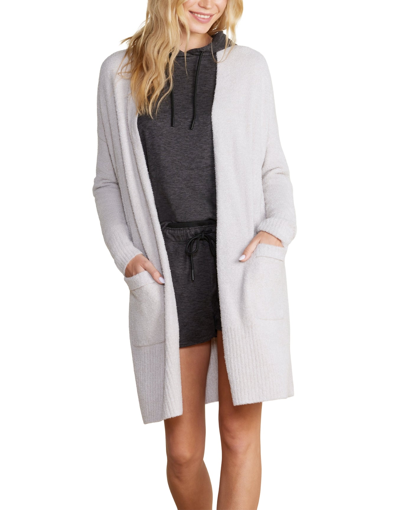 Women | Cozychic Lite Long Cardigan | Silver