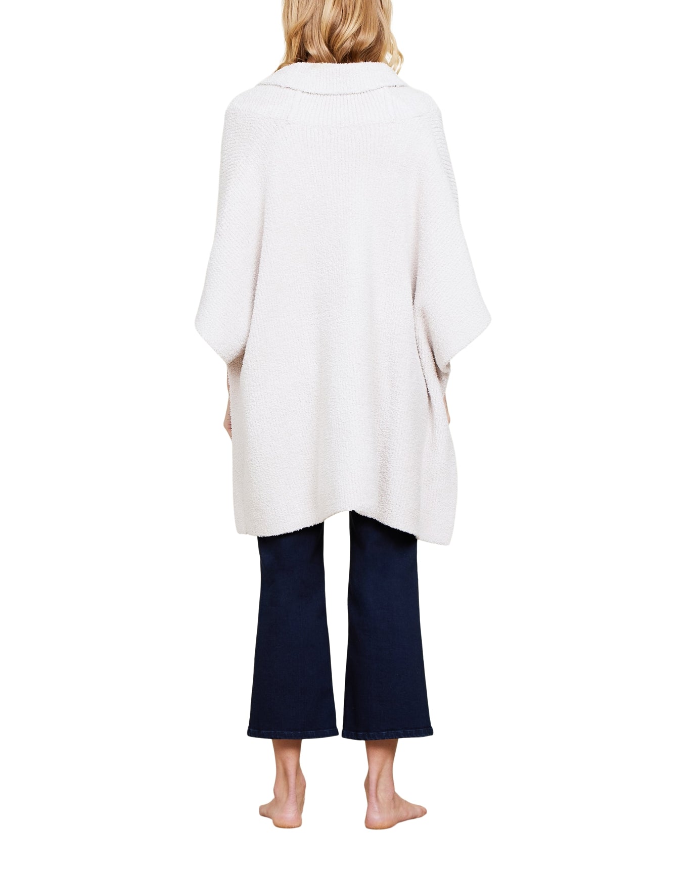 Women | Cozychic Shawl Collar Poncho | Stone