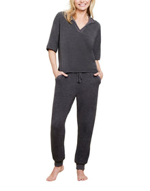 Women | Cozychic Ultra Lite Collared Short Sleeve | Carbon