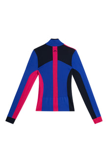 Women | Deborah Knitted Zip Sweater | Club Blue