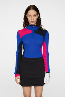 Women | Deborah Knitted Zip Sweater | Club Blue