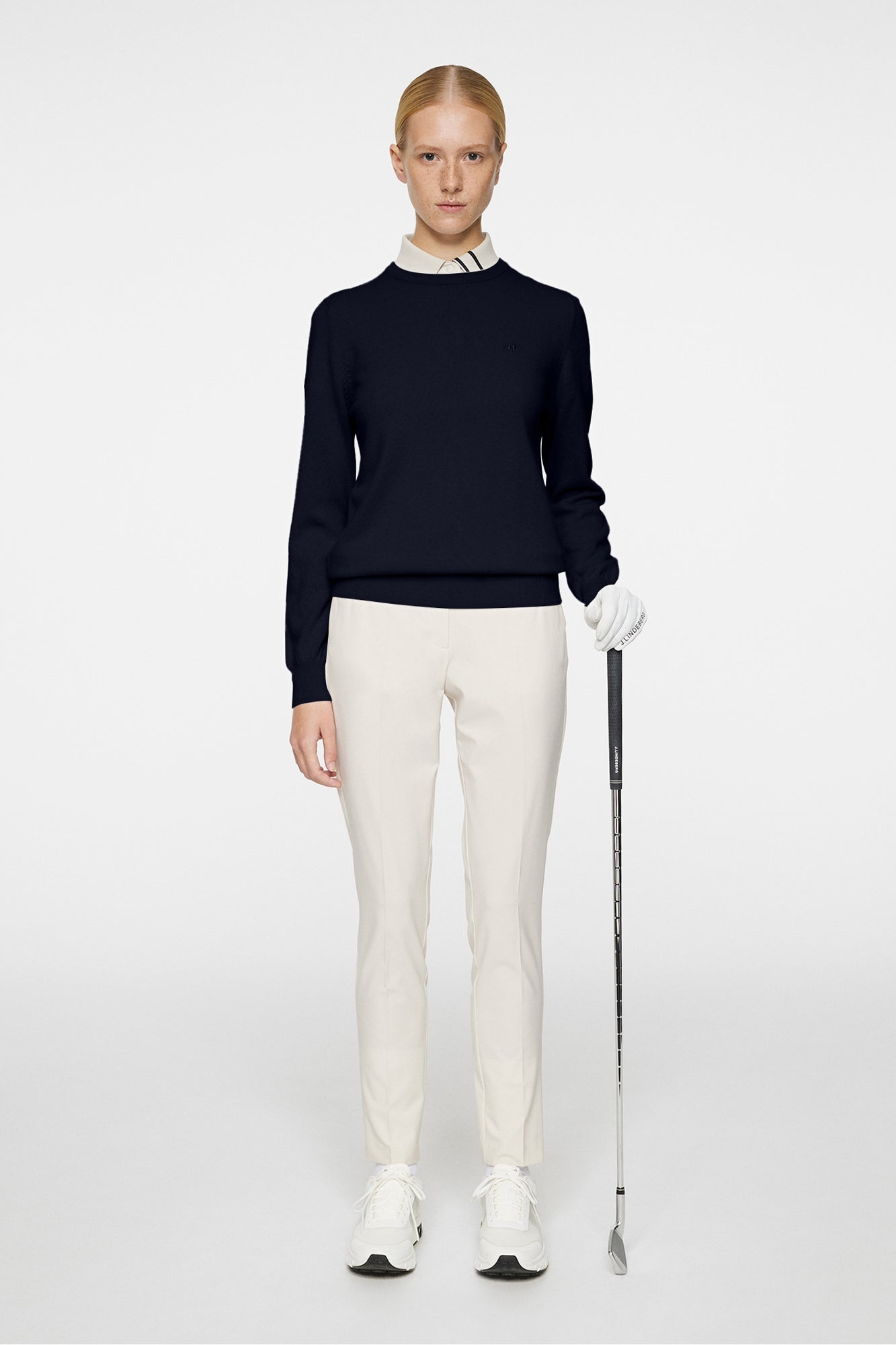 Women | Gia Cashmere Crewneck | JL Navy