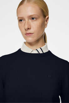 Women | Gia Cashmere Crewneck | JL Navy