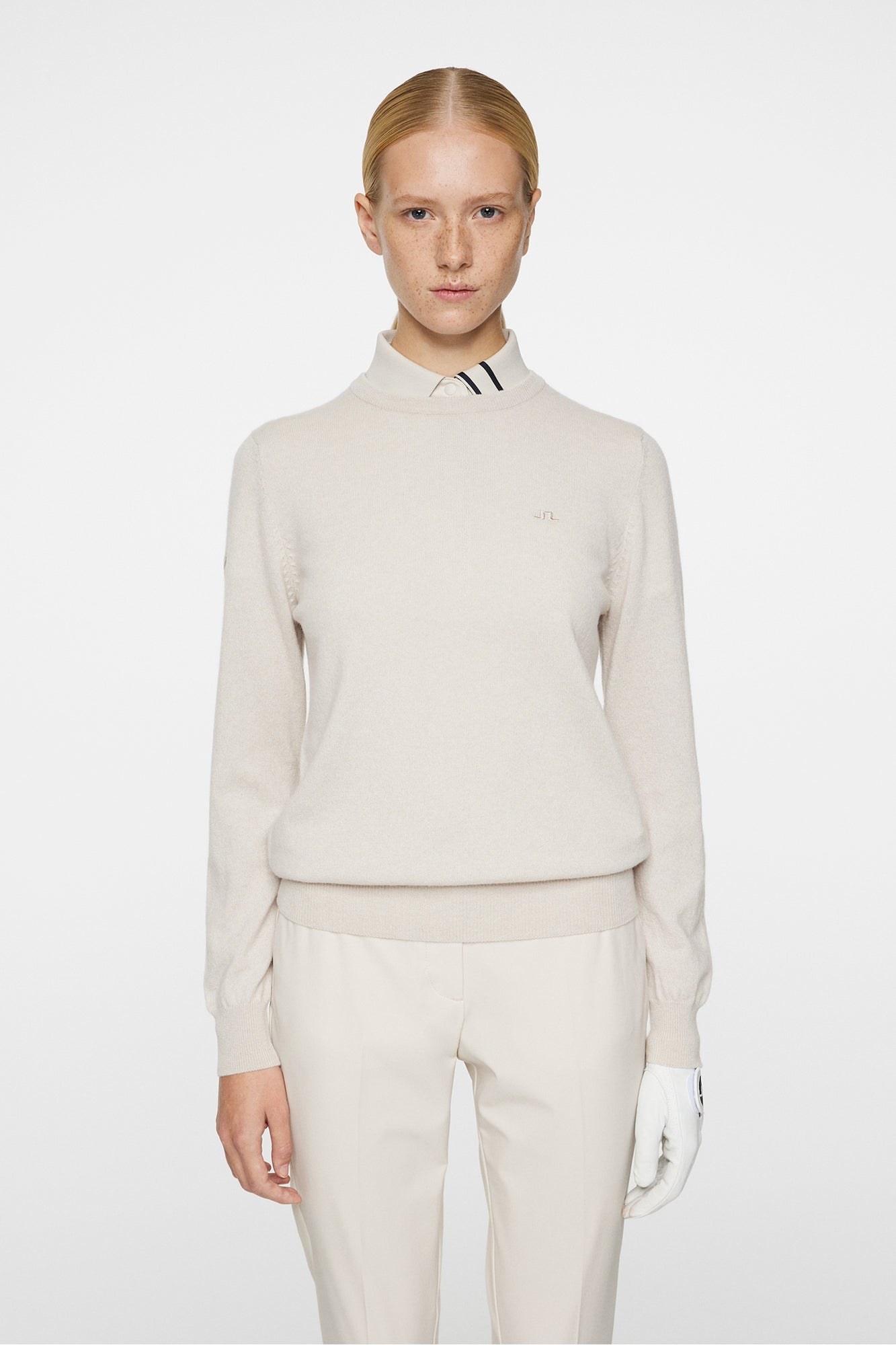 Women | Gia Cashmere Crewneck | Moonbeam