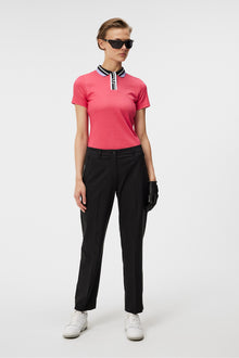 Women | Ivy Polo | Rose Red Melange