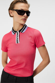 Women | Ivy Polo | Rose Red Melange