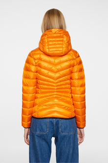 Women | Lara Light Down Hood | Persimmon Orange