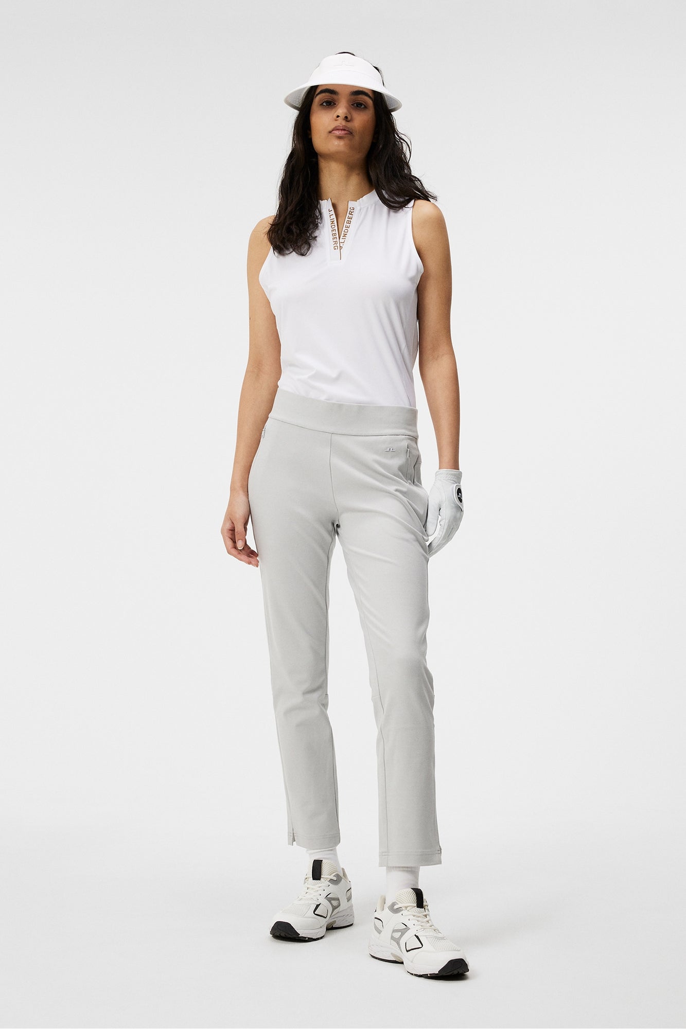 Women | Lea Pull On Pant | Light Grey Melange