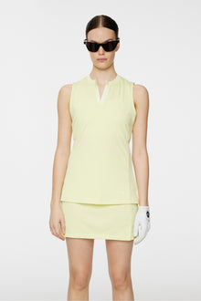 Women | Leya Sleeveless Top | Pale Lime Yellow