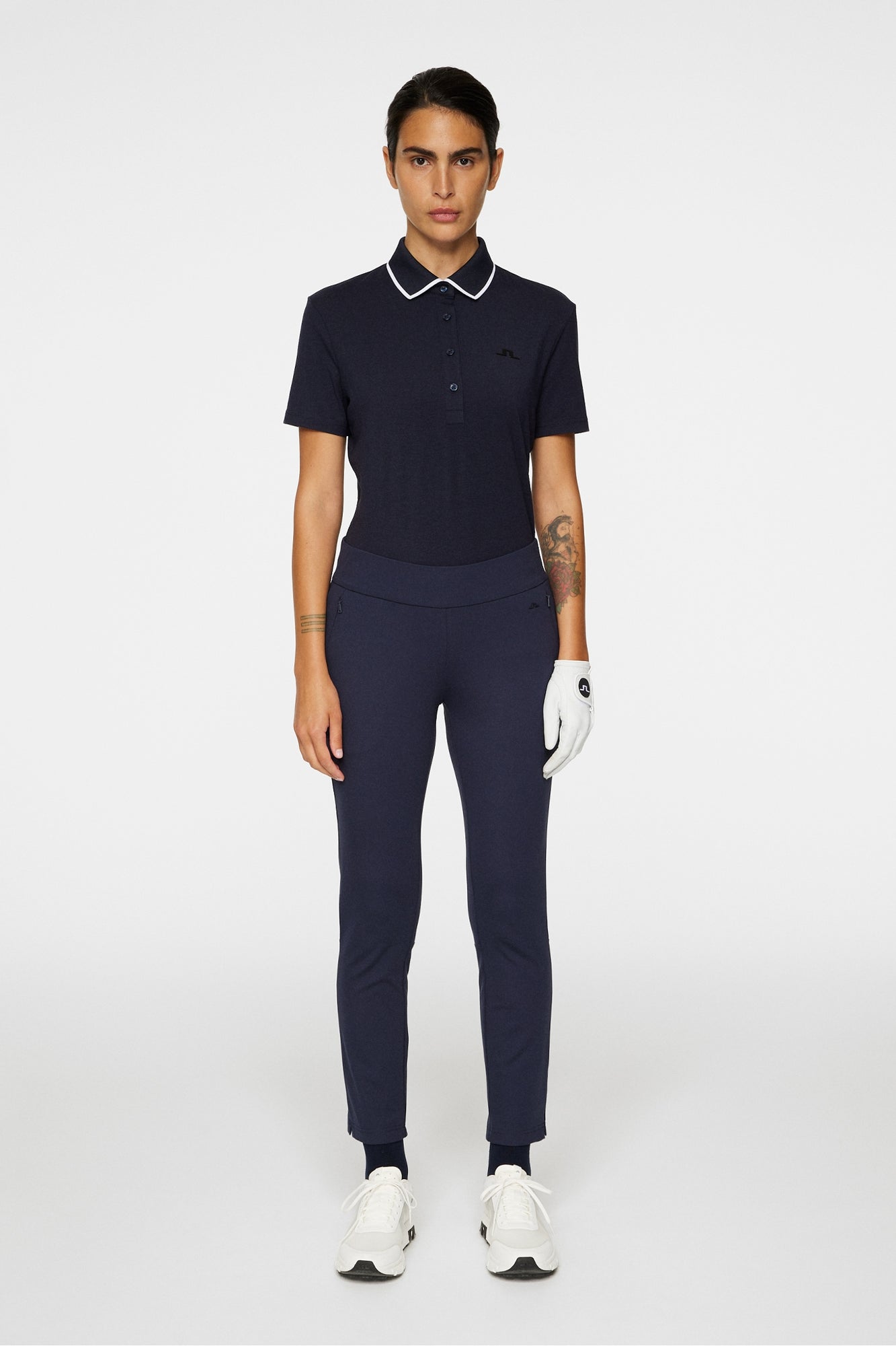 Women | Lille Polo | Navy Melange