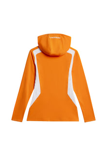 Women | Mae Quarter Zip Hood | Persimmon Orange