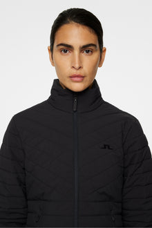 Women | Marble Quilted Jacket | Black (V1)