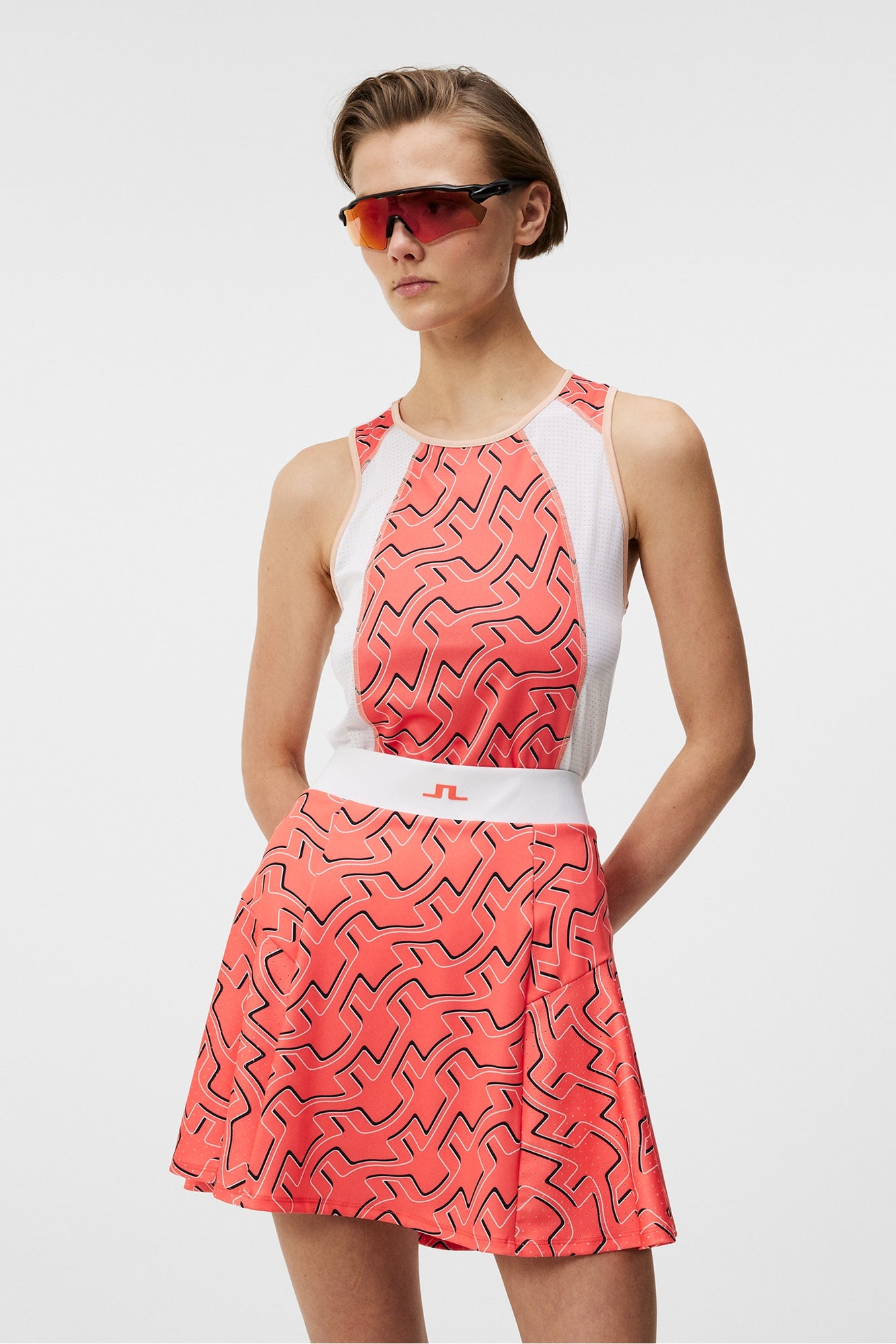 Women | Miriaprint Top | Outline Bridge Wave Coral